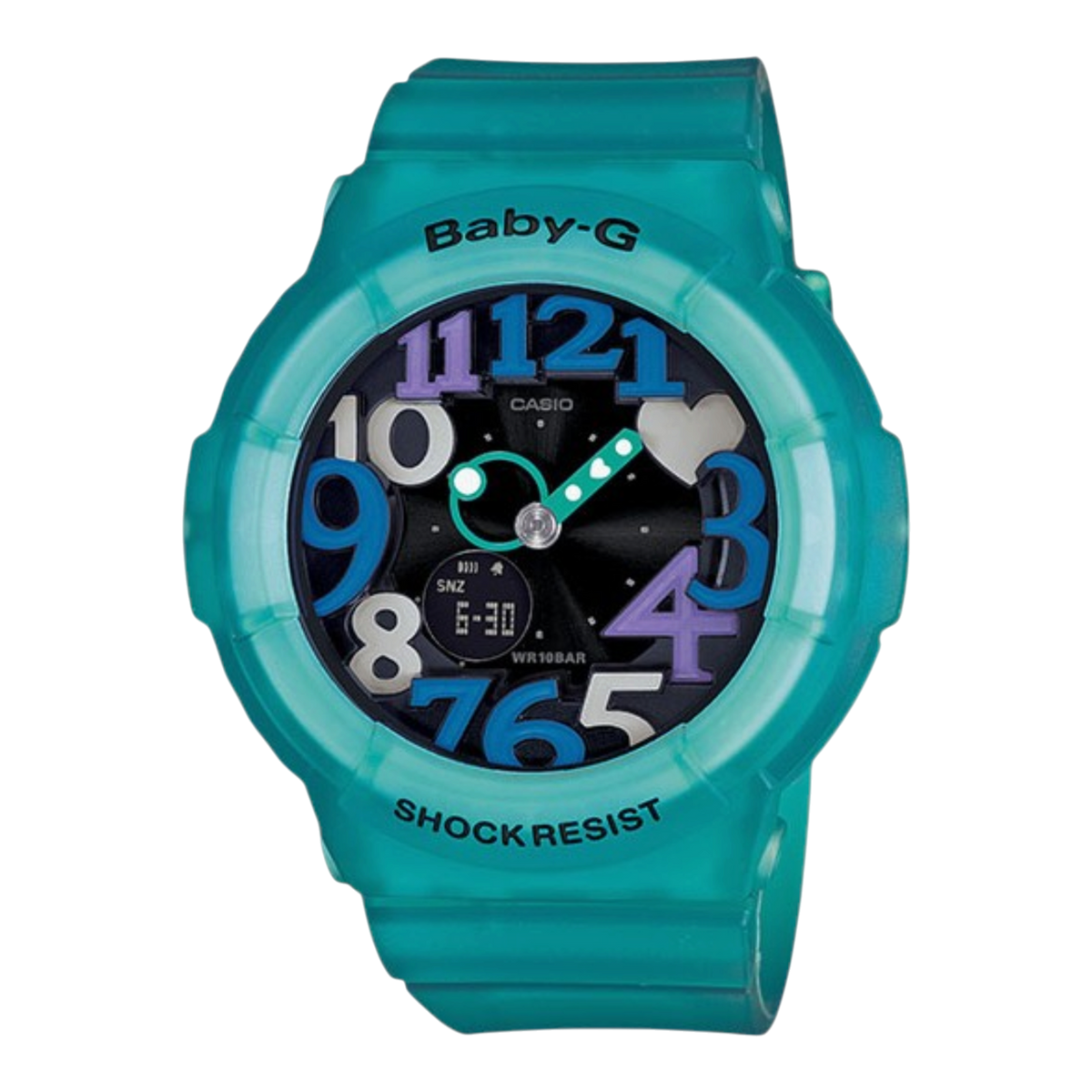 Casio Baby-G BGA-131-3BDR 女生運動手錶正面圖