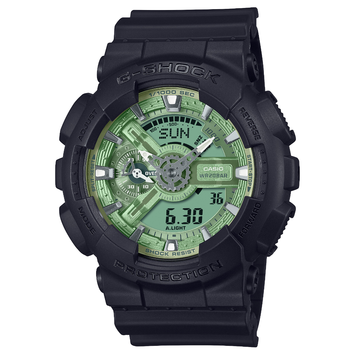 Casio G-Shock GA-110CD-1A3DR 運動防水手錶 — official product image