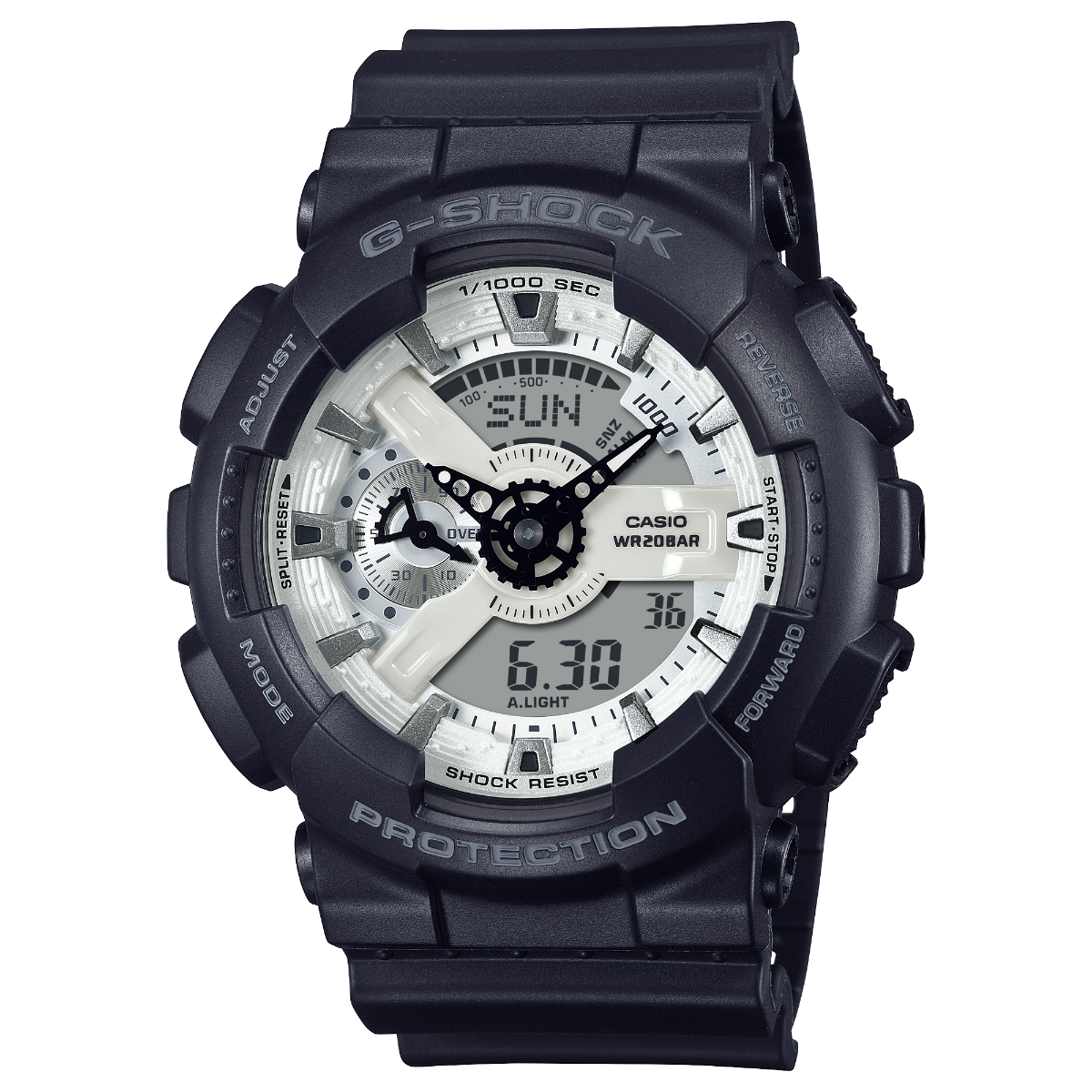 Casio G-Shock GA-110WD-1ADR 運動防水手錶 — official product image
