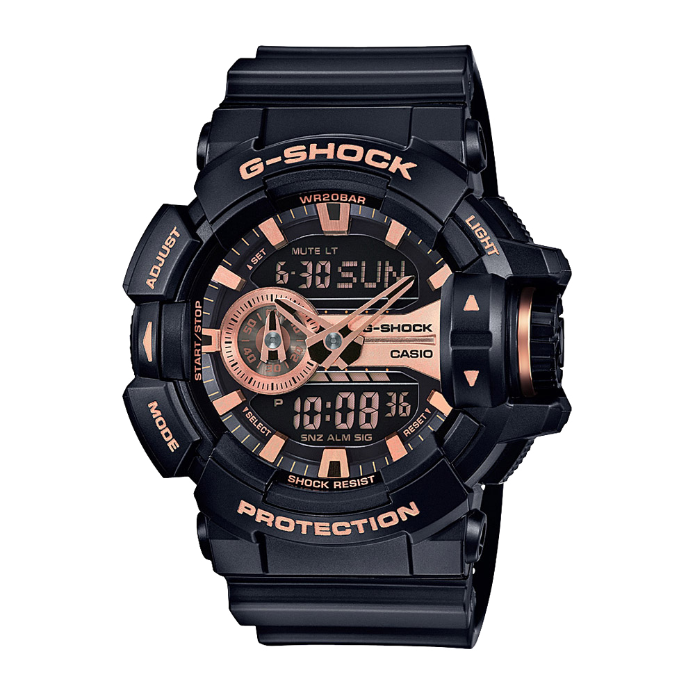 Casio G-Shock GA-400GB-1A4DR 運動防水手錶 — official product image