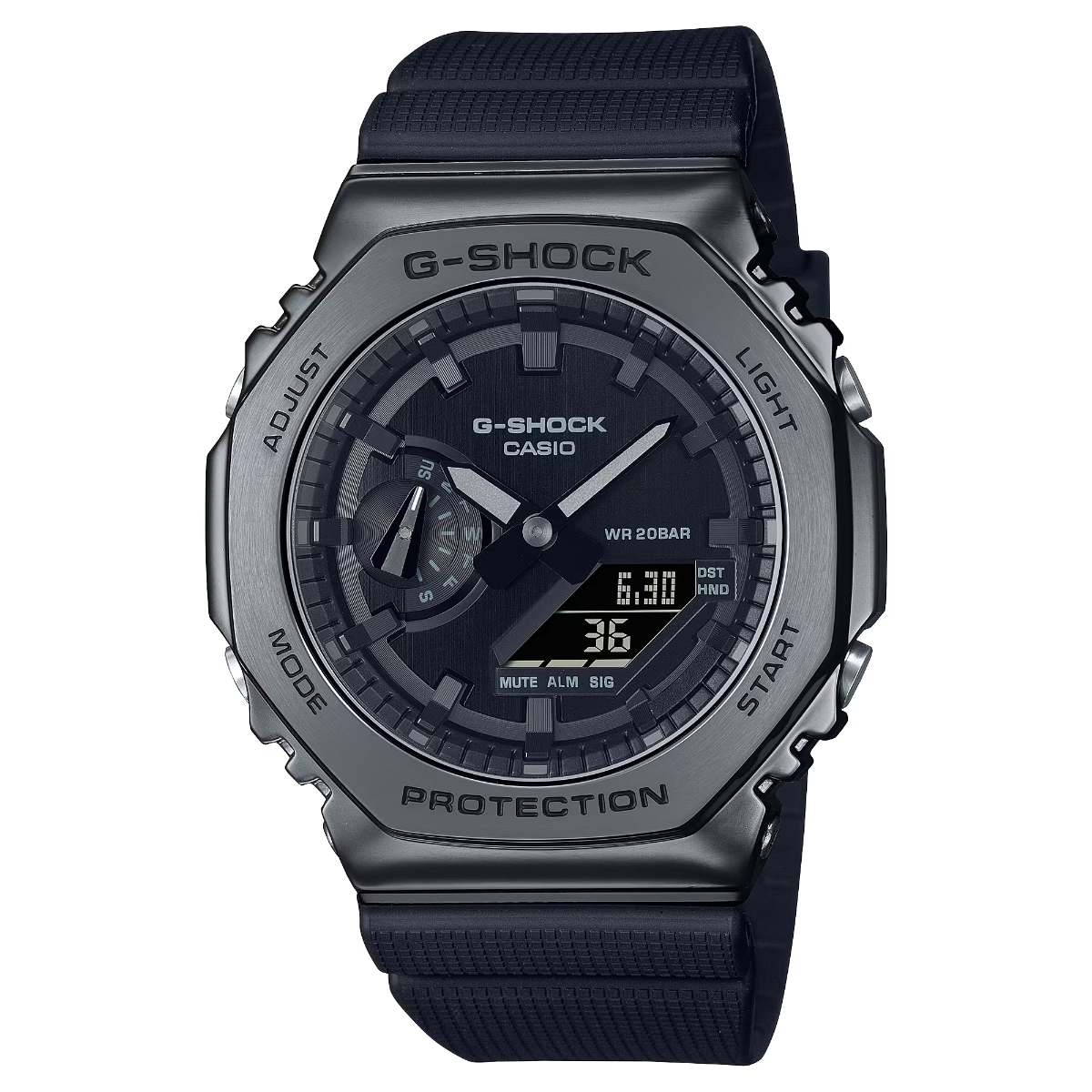 Casio G-Shock GM-2100BB-1ADR 運動防水手錶 — official product image