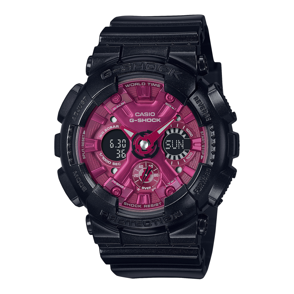 Casio G-Shock GMA-S120RB-1ADR 運動防水手錶