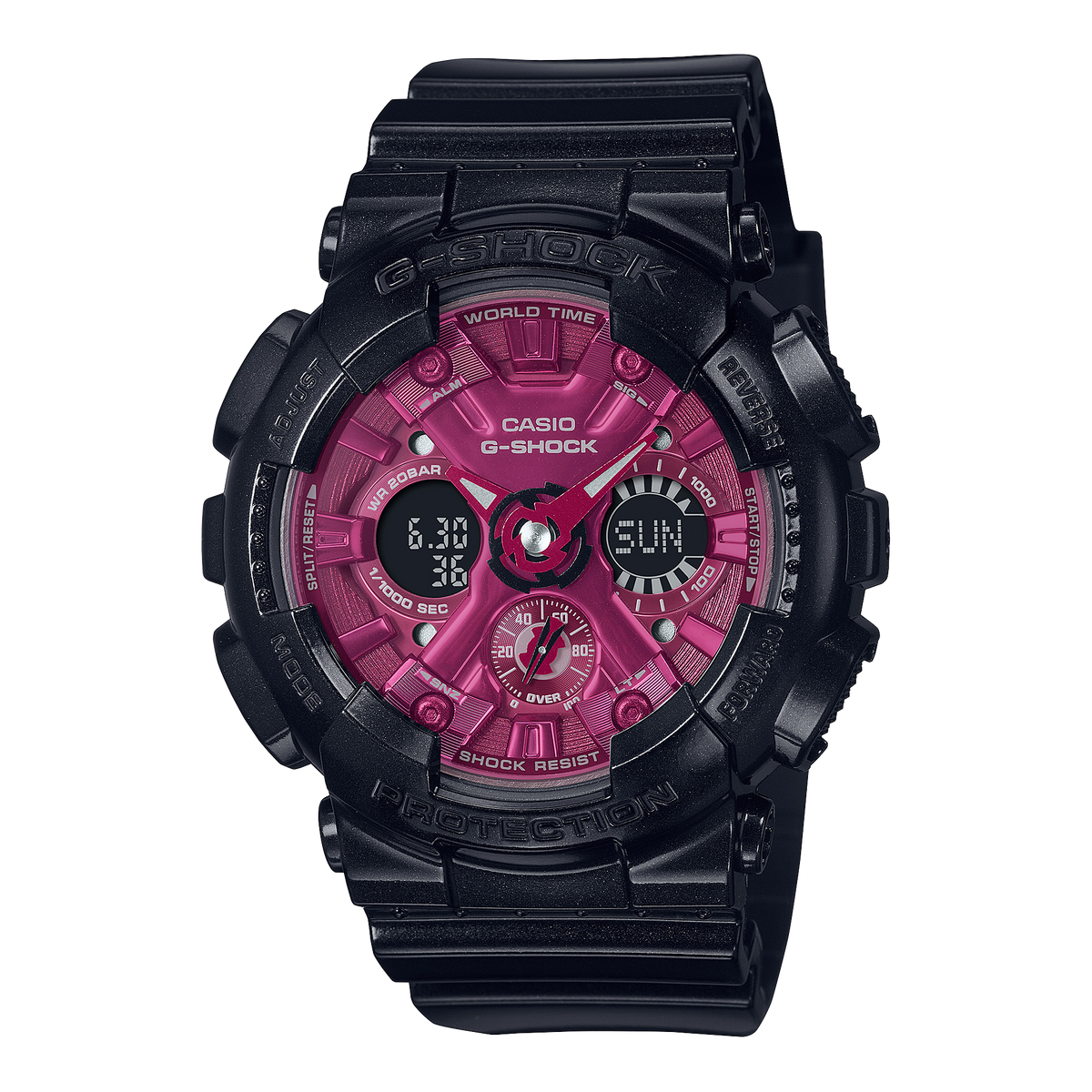 Casio G-Shock GMA-S120RB-1ADR 運動防水手錶