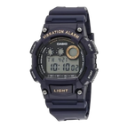 Digi Bear Casio W-735H-2AVDF digital watch in navy blue with vibration alarm and resin strap