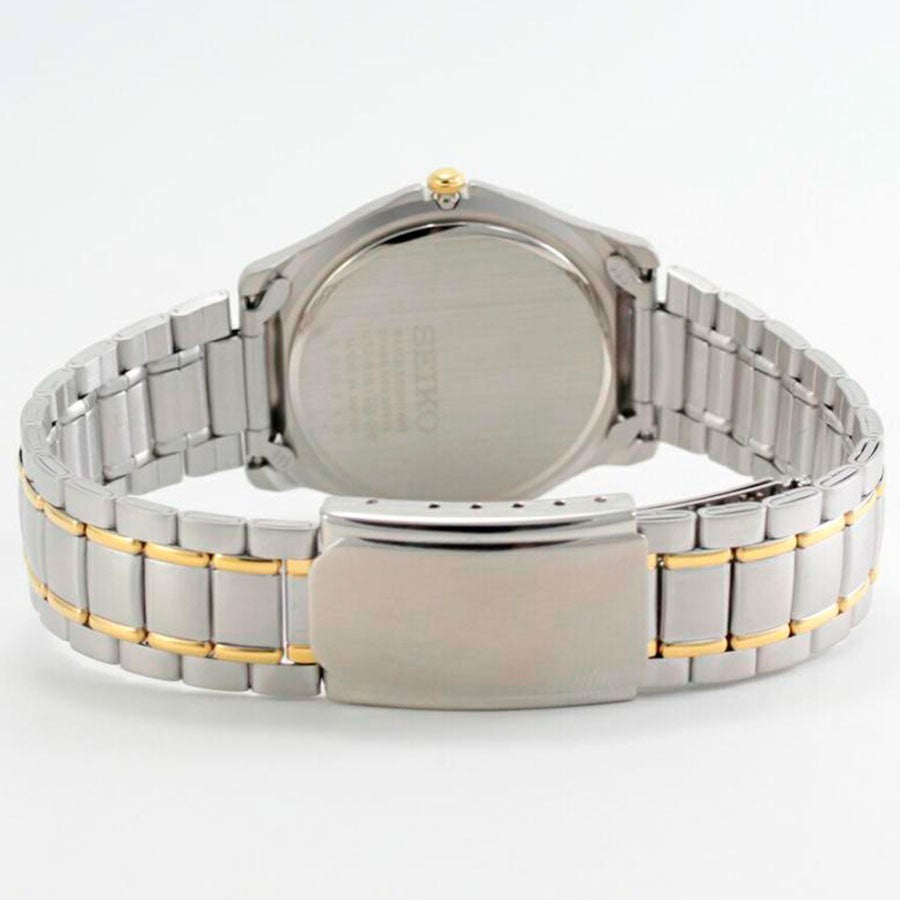 Digi Bear Seiko SCXA028 classic watch featuring a two-tone silver and gold stainless steel link bracelet