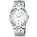 Digi Bear Seiko SCXP021 classic series watch with a silver stainless steel case, bracelet, and minimalist dial.